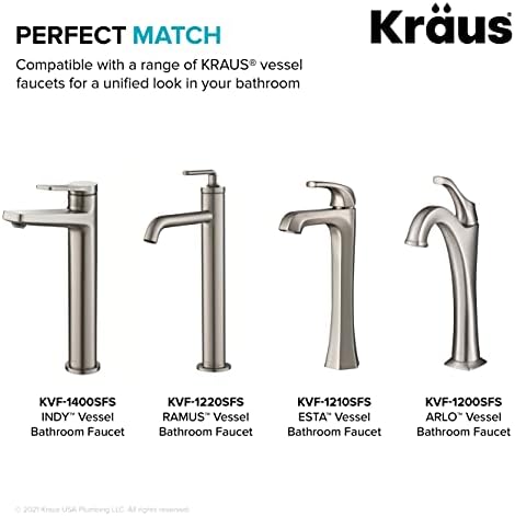 Kraus Bathroom Sink Pop-Up Drain Assembly - Durable and Easy to Use