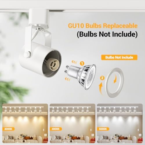 Anti-glare GU10 Track Lighting Kit for Kitchens