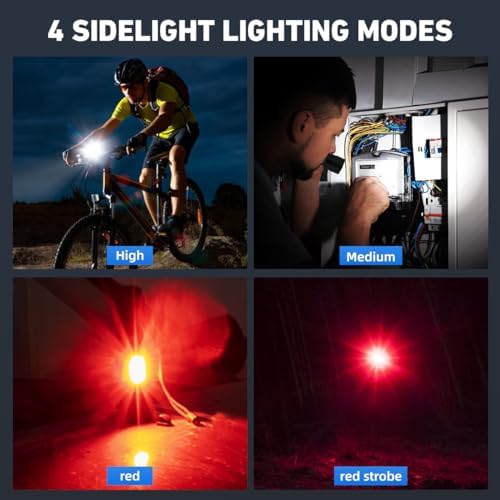 990000 LUMENS Rechargeable IPX6 Flashlight Black