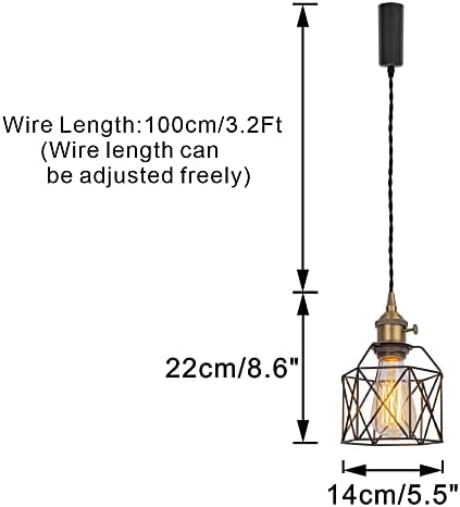 Sturdy Metal Pendant Light Set with Adjustable Cord