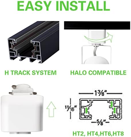 10W H Track Lighting Heads Dimmable LED Track Light Heads Maintain Elegance