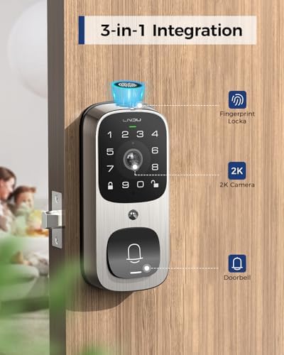 Experience the Future of Home Security - LNDUSmart Lock with Camera