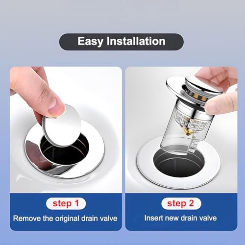 VDousein Bathroom Sink Stopper with Gravity Switch
