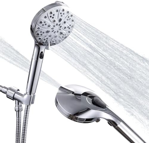 High Pressure 5ft Handheld Shower Head with 9 Modes