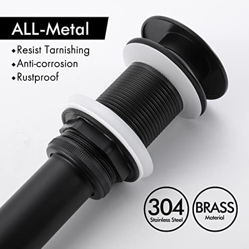 High-Quality Sink Drain Bartholdi Holder Matte Black