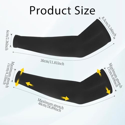 2 Pairs Breathable Elastic Arm Sleeves for Kids
