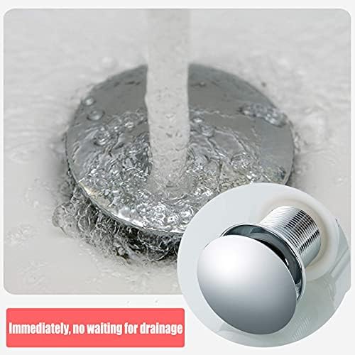 Luxury Chrome Sink Drain with Strainer Basket Durable Effortless Drainage