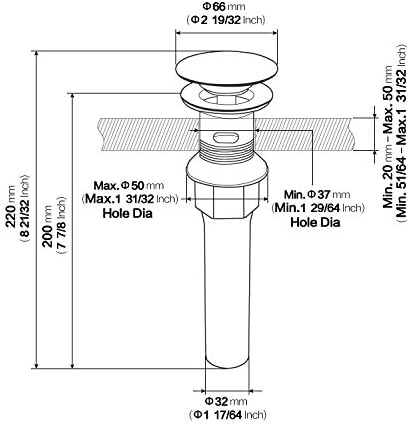 KAIYING Pop Up Drain - Restaurant Grade Sink Cover with Overflow