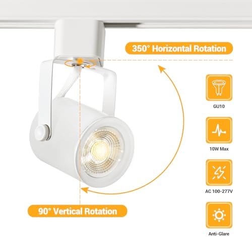 Anti-glare GU10 Track Lighting Kit for Kitchens