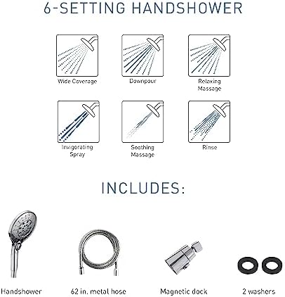 Magen-Worthy Handheld ShowerHead with Magnetic docking system