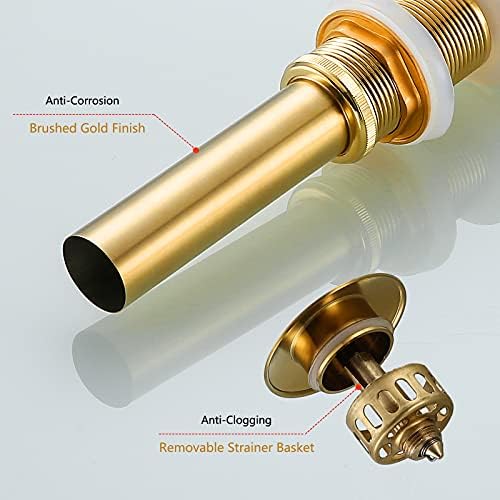 Reliable Gold-Finished Sink Drain for Home Use