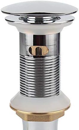 Pop Up Sink Drain with Overflow Chrome