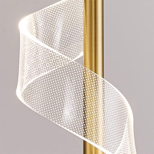 Nordic Creative Bedroom Pendant Light Acrylic Spiral Chandelier