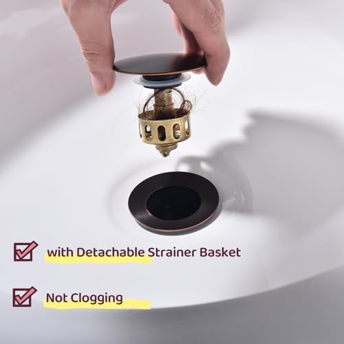 Bathroom Sink Drain Enhancer - Durable Effortless Overflow Stopper