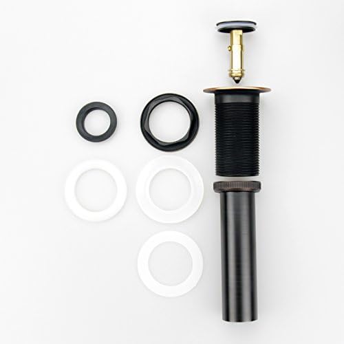 Durable Oil-Rubbed Bronze Sink Drain Stopper No Overflow 119 GPM Fit Install