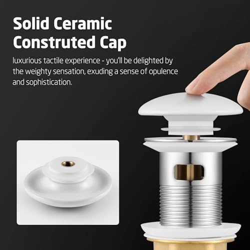 KES elegance bathroom sink drain with overflow
