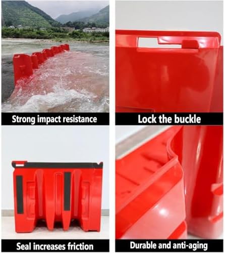 Flood Protection Barriers ABS Red Set