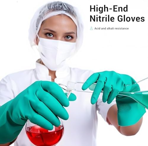 ThxToms Chemical Resistant Nitrile Gloves 1 Pair Medium