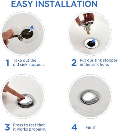 ADKADI 2-in-1 Sink Drain Stopper