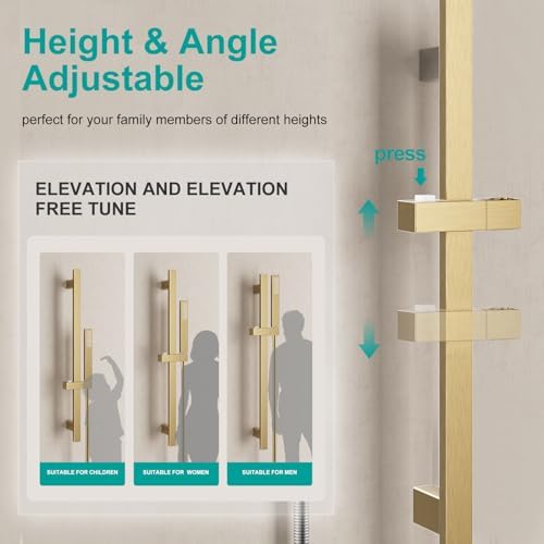 Adjustable Wall-Mounted Handheld Shower Head