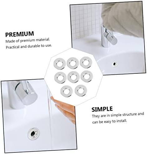 8pc Ceramic Basin Overflow Plug Stopper for Sink Bathroom Kitchen use