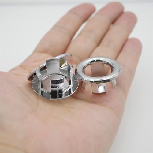4-Pack Sink Overflow Hollow Rings Black