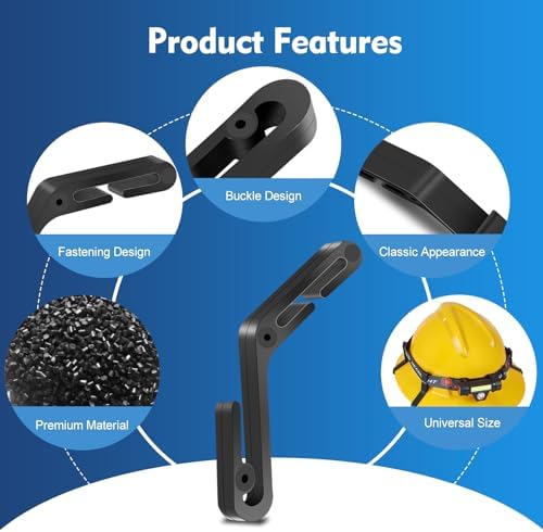 Hard Hat Light Clips - Non-Slip Durable and Stable