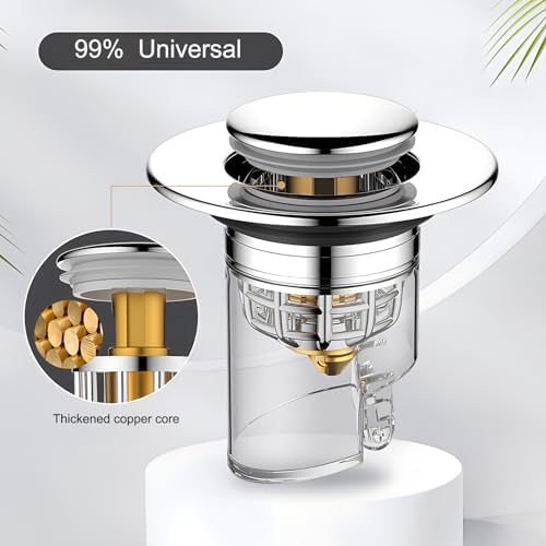 VDousein Bathroom Sink Stopper with Gravity Switch