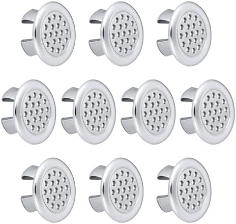 10-Piece Set of High-Quality Bathroom Sink Overflow Drain Covers