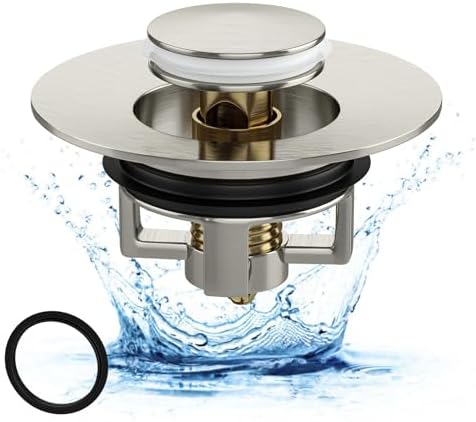Universal Bathroom Sink Stopper with Hair Catcher 1