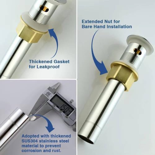 Sturdy DurableBathroom Sink Drain with Overflow
