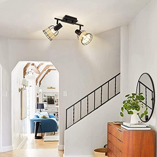 Vintage 2-Light LED Track Lighting Kit
