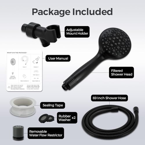 VANCOCO Premium Handheld shower head for Families