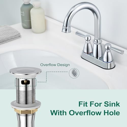 CREA Chrome Sink Drain Stopper