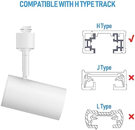 Durable 8-Pack Track Lighting Heads With 5 CCT Options