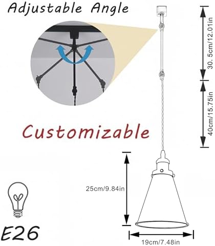 Adjustable Height J-Type Track Lighting