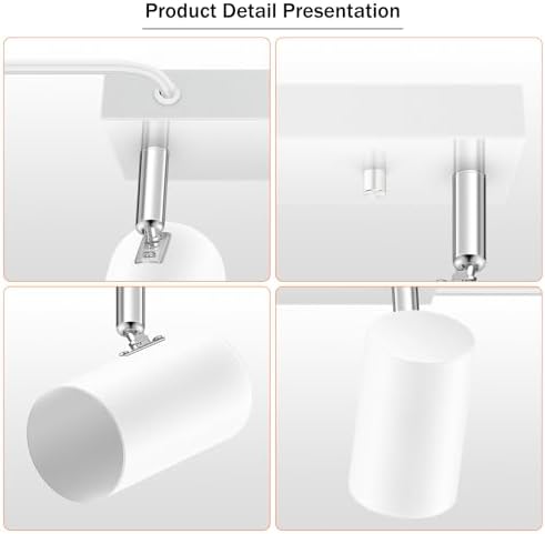 AUQUEE 4 Light Track Lighting Kit