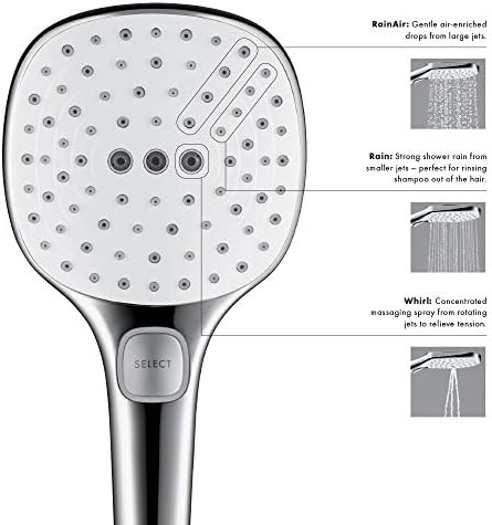 RainDRIP Select E - 5-inch Handheld Shower Head with 3 Spray Modes