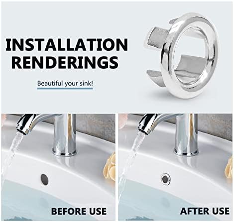 6-Pack Chrome Sink Overflow Rings