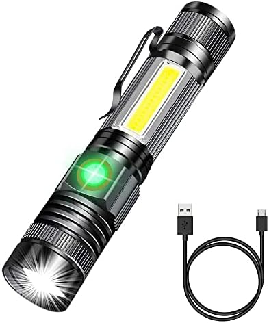 Vnina Rechargeable Tactical Flashlight with 1200 High Lumens