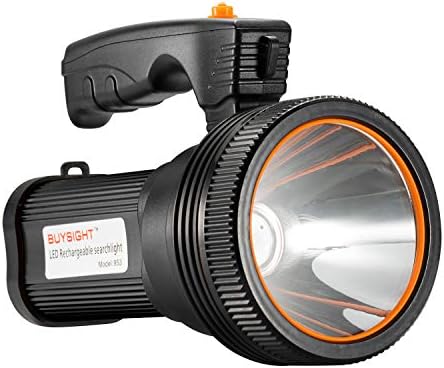 BUYSIGHT Rechargeable Spotlight Flashlight 120000 Lumens Handheld LED Light