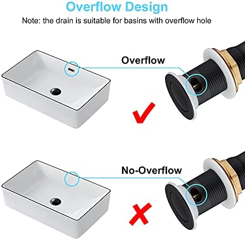 CREA 1 12 Pop-Up Sink Drain