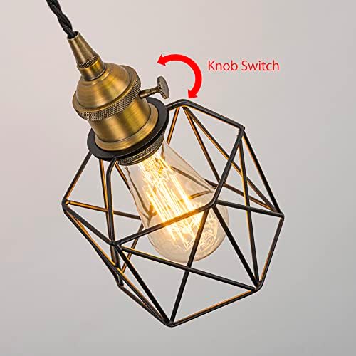 Sturdy Metal Pendant Light Set with Adjustable Cord