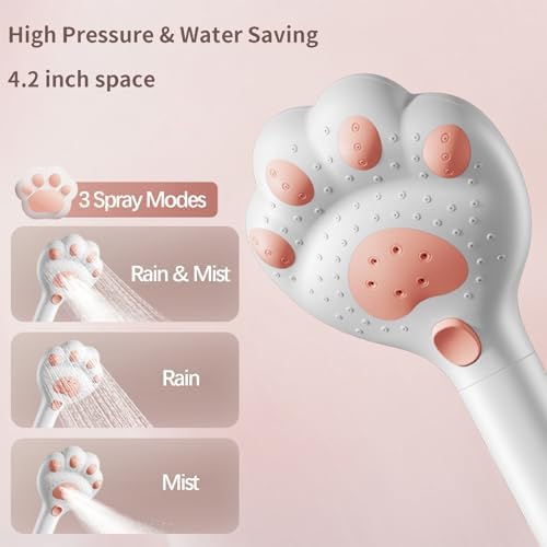 Cute Cat Paw Shower Head 25 GPM Masterpiece