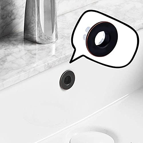 BWE Oil Rubbed Bronze Sink Overflow Cover Brass Insert