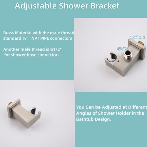 ike Nickel Shower Head Handheld