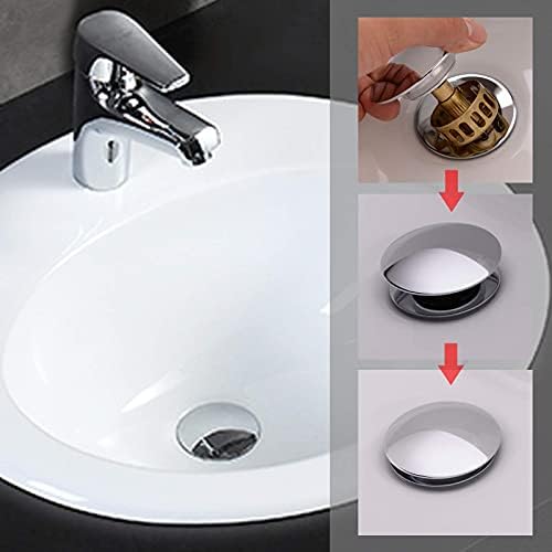 Luxury Chrome Sink Drain with Strainer Basket Durable Effortless Drainage