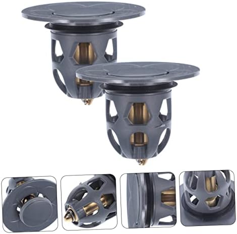 Angoily Copper Bathroom Sink Drain Plug Set