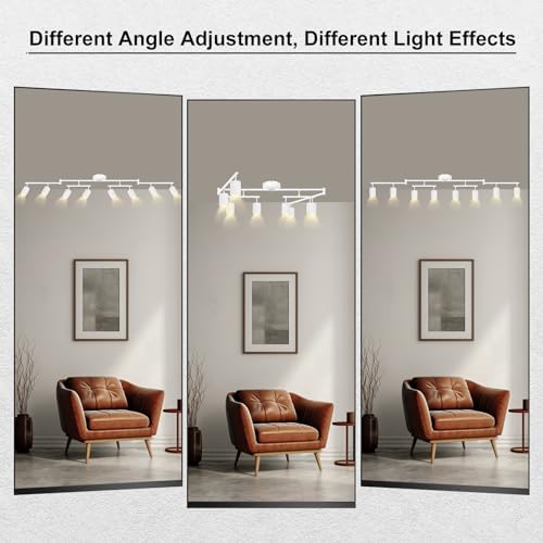 8 Light Track Lighting Fixtures Ceiling Matte White