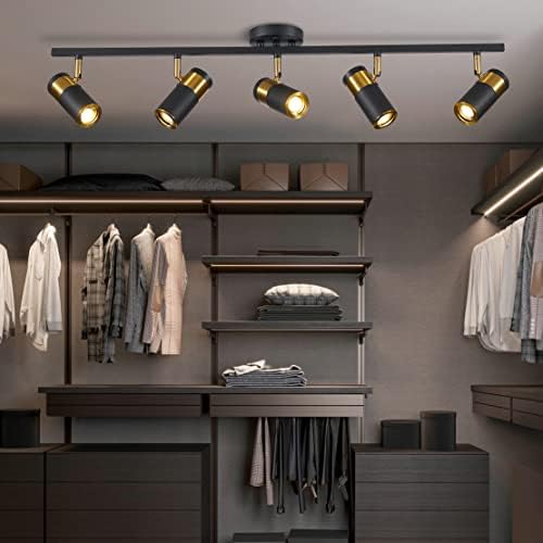 Stylish Matte Black LED Ceiling Track Lights